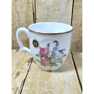 Vtg Gerold Porzellan Bavaria W Germany Shaving Mustache Mug Cup Rose Floral